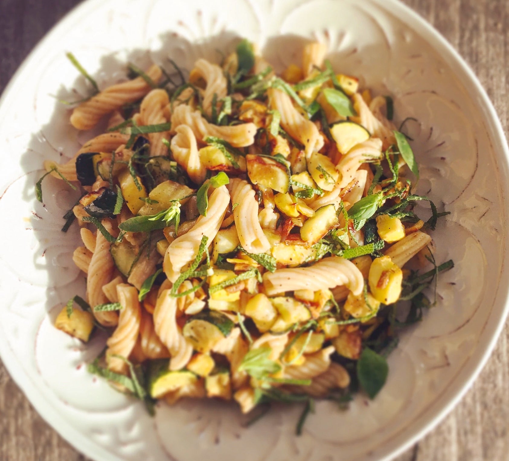 Pastificio heirloom wheat garganelli with zucchini trifolate – Seed Ranch Flavor Co