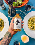 Seed Ranch Flavor Co, The truffle hound hot sauce on pasta.