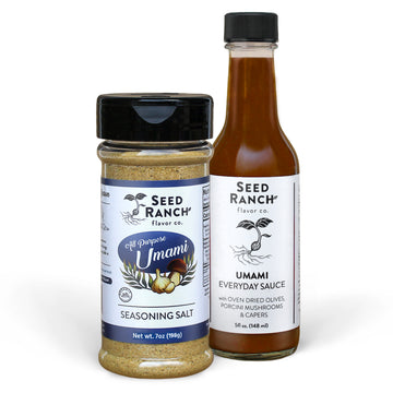 Seed Ranch Flavor Co, The Umami duo bundle seasoning and sauce.