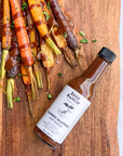 Smoked Jalapeño hot sauce roasted carrots