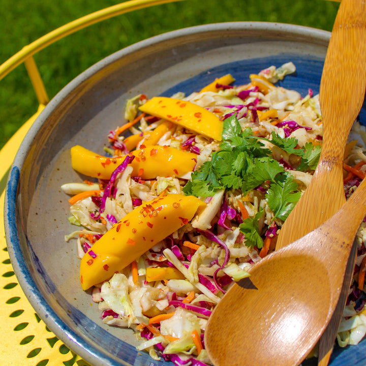 Sweet, Spicy, and Crunchy: Thai Green Mango Coleslaw Recipe
