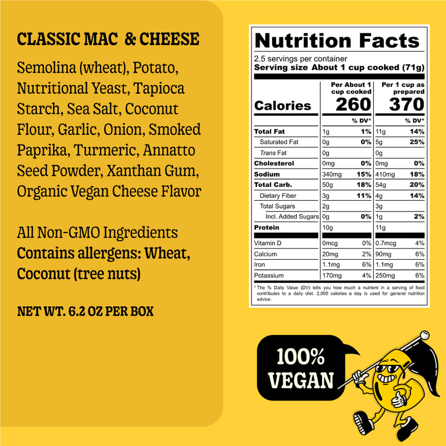 GrownAs* Mac & Cheese Variety 6 Pack - Classic and Truffle