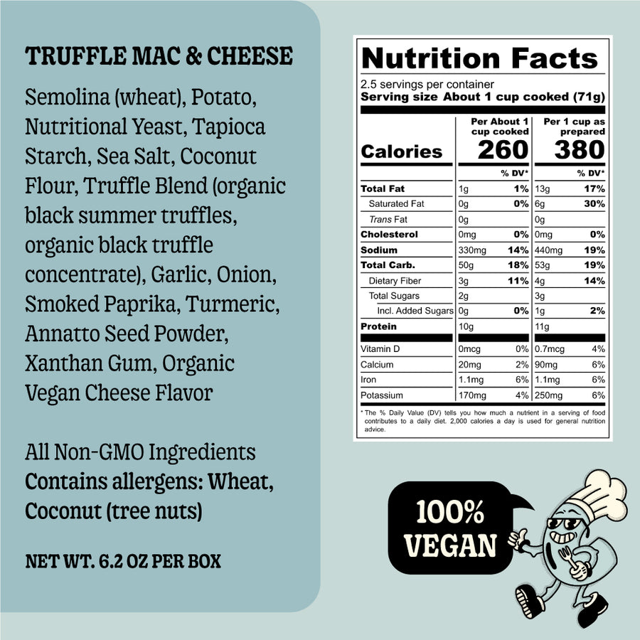 GrownAs* Mac & Cheese Variety 6 Pack - Classic and Truffle