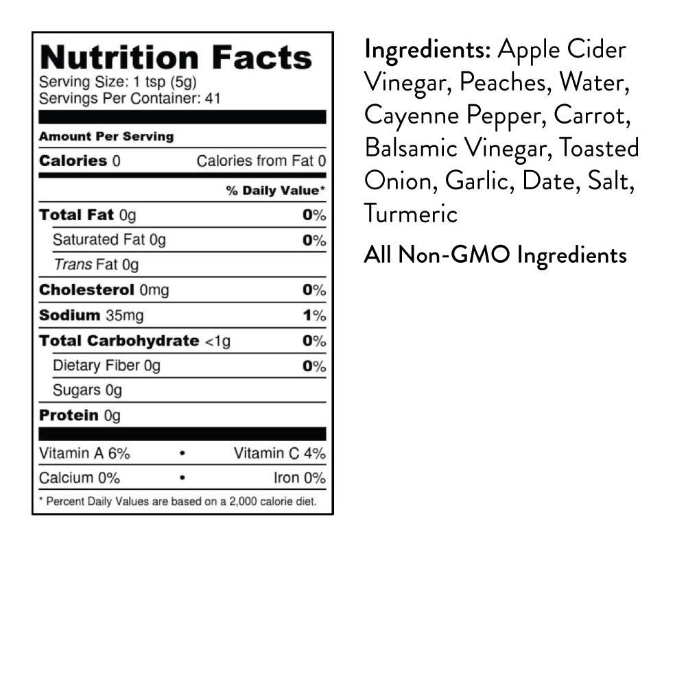 Peach Cayenne Hot Sauce