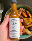 Umami everyday sauce on roasted potatoes