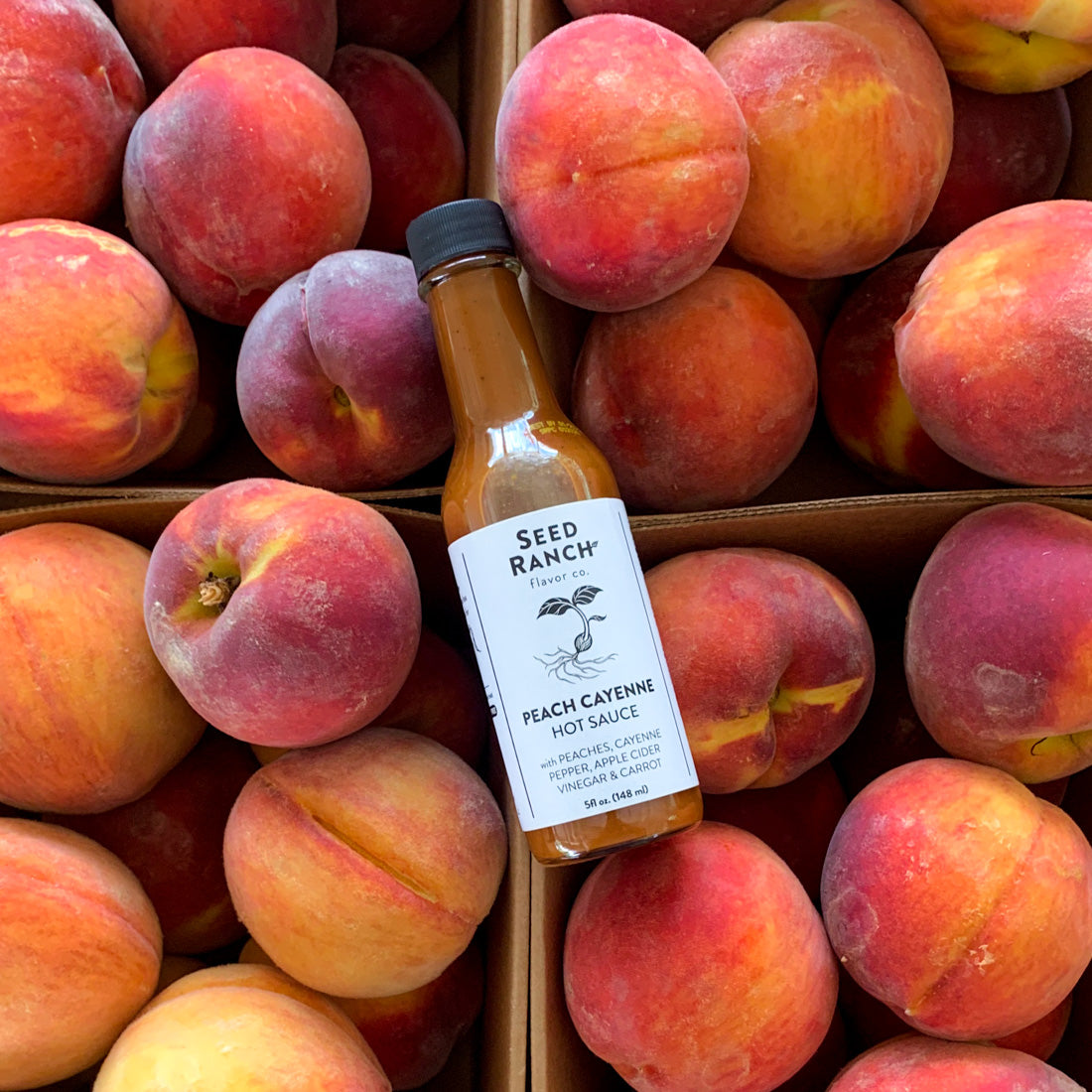 Peach Cayenne Hot Sauce Seed Ranch Flavor Co